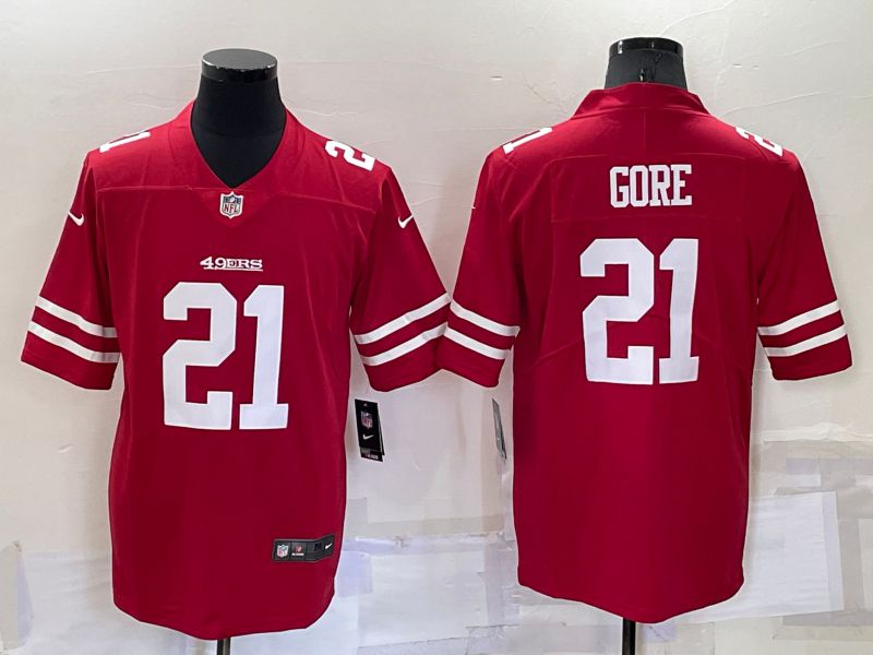 Men San Francisco 49ers #21 Gore Red New 2022 Nike Limited Vapor Untouchable NFL Jersey->indianapolis colts->NFL Jersey